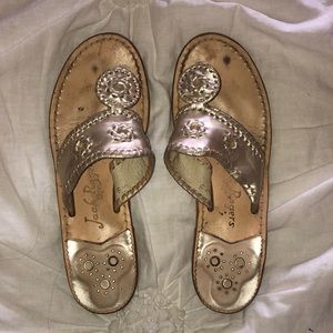 Jack Rodger Rose Gold Sandals